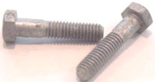 100) 1/2 - 13 X 1 Bolt Hex Machine Hot Dipped Galvanized